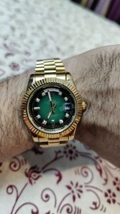 Rolex Oyster Perpetual Yellow Gold Watch photo review